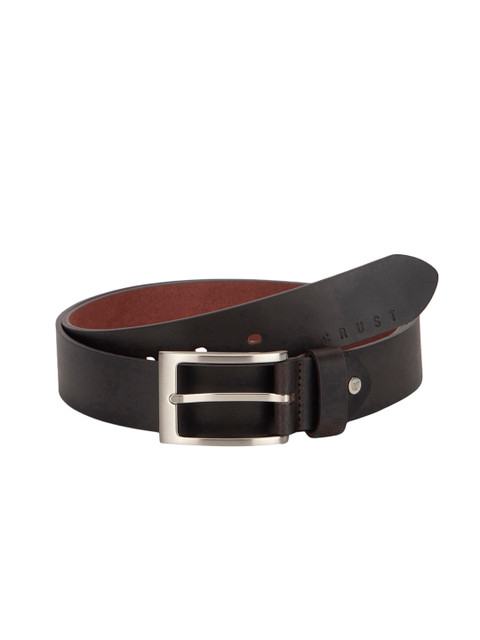 

CRUST Men Brown Solid Leather Belt