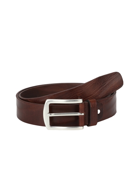 

CRUST Men Brown Solid Leather Belt