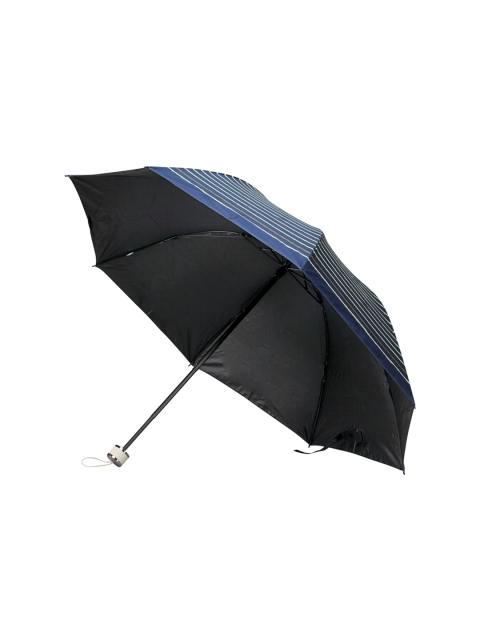 

FabSeasons Unisex Blue & Green Striped 3 Fold Fancy Semi-Automatic Umbrella