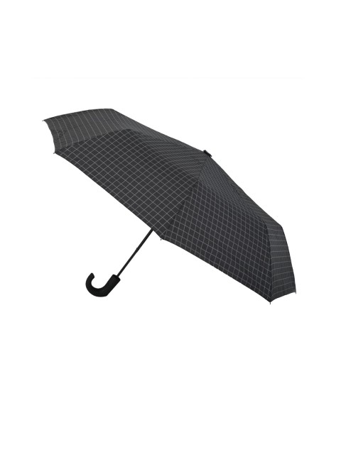 

FabSeasons Unisex Black Checked 3 Fold Semi-Automatic Umbrella