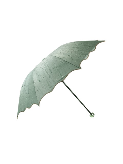 

FabSeasons Unisex Green 3-Fold Fancy Manual All-Weather Umbrella