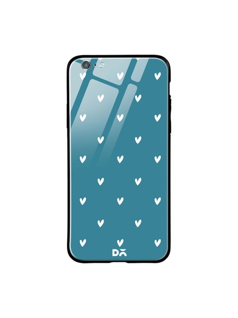 

DailyObjects Teal Blue iPhone 6S Glass Case Cover