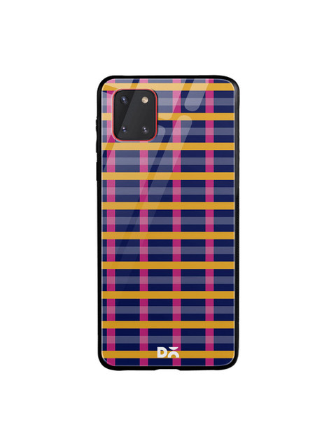 

DailyObjects Navy Blue & Yellow Glass Case Cover For Samsung Galaxy Note 10 Lite