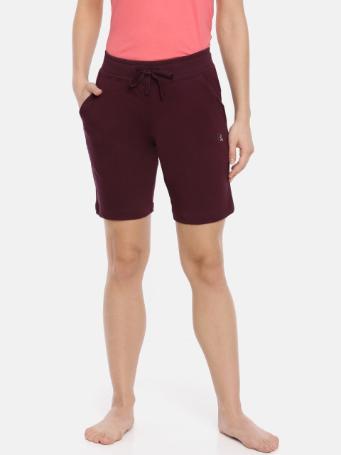 

Macrowoman W-Series Women Maroon Lounge Shorts
