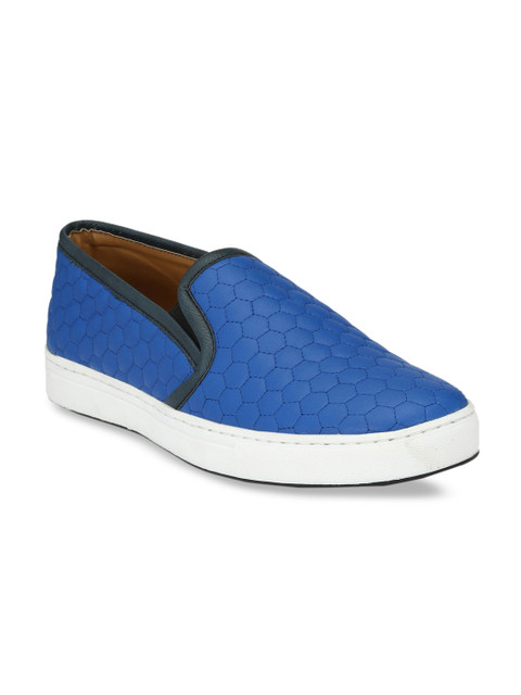 

AADY AUSTIN Men Blue Pavo Slip-On Sneakers