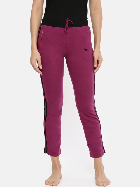 

Red Rose Women Purple Solid Lounge Pants