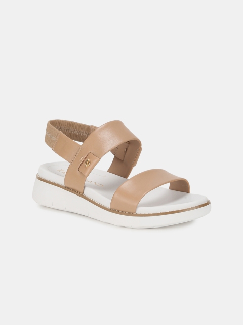 

Cole Haan Women Beige Solid Leather Open Toe Flats
