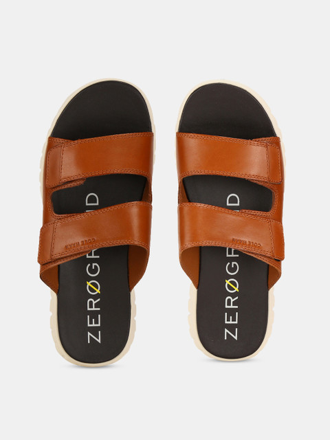 

Cole Haan Men Brown Leather Comfort Sandals
