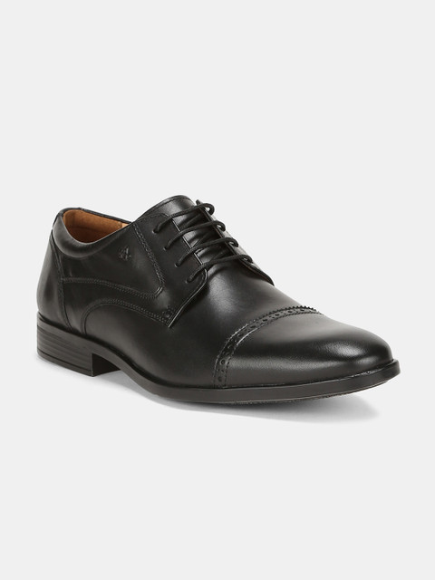 

Arrow Men Black Solid Carter 2.0 Leather Formal Derbys