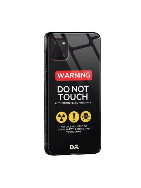 

DailyObjects Black & White Do Not Touch Samsung Galaxy Note 10 Lite Glass Case Cover