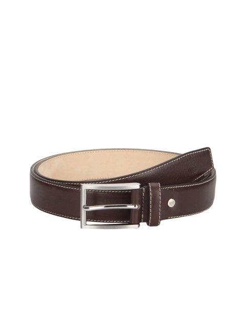

CRUST Men Brown Solid Leather Belt
