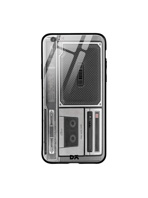 

DailyObjects Grey Apps 2 in 1 iPhone 6 Max Glass Case Cover