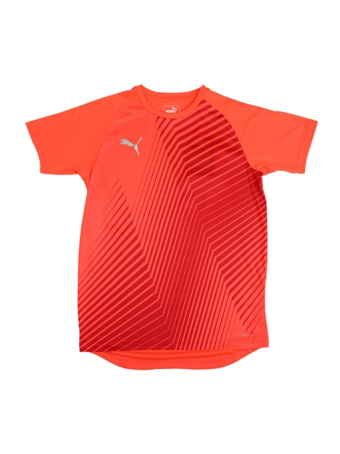 

Puma Kids Red Printed Round Neck ftblNXT Graphic Shirt Core Jr T-shirt