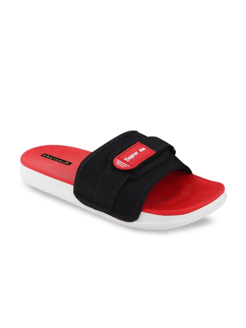 

Histeria Men Black & Red Printed Sliders