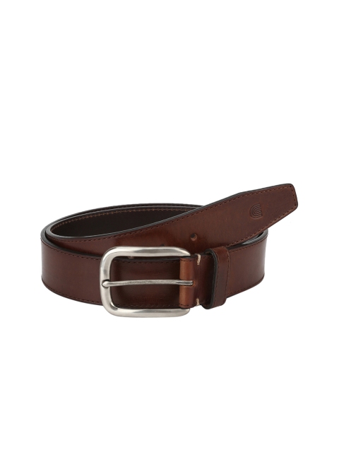 

CRUST Men Brown Solid Leather Belt