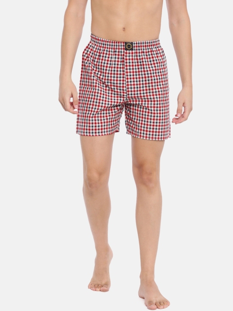 

Joven Men Red & Blue Checked Boxers JBC-JB83
