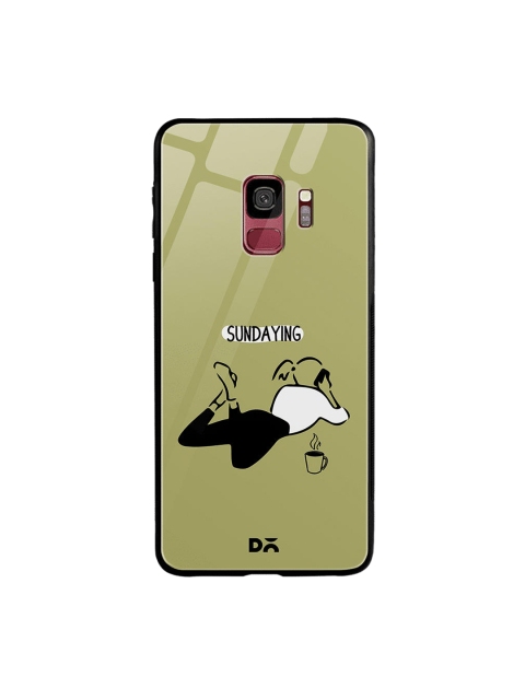 

DailyObjects Green & Black Sundaying Samsung Galaxy S9 Glass Case Cover