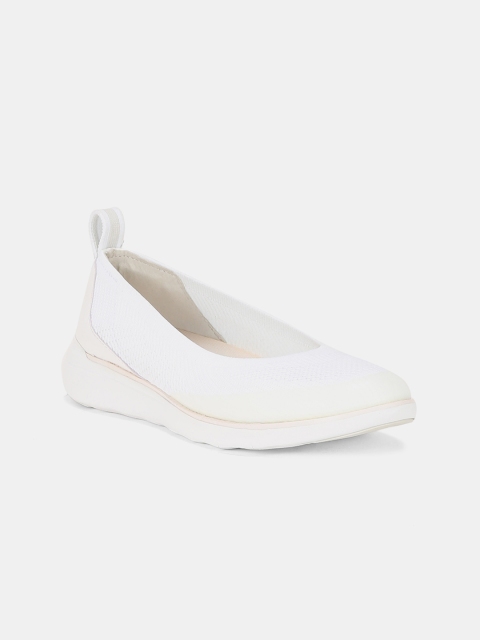 

Cole Haan Women White Woven Design Slip-On Sneakers