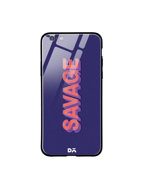 

DailyObjects Blue & Pink A Savage iPhone 6 Glass Case Cover