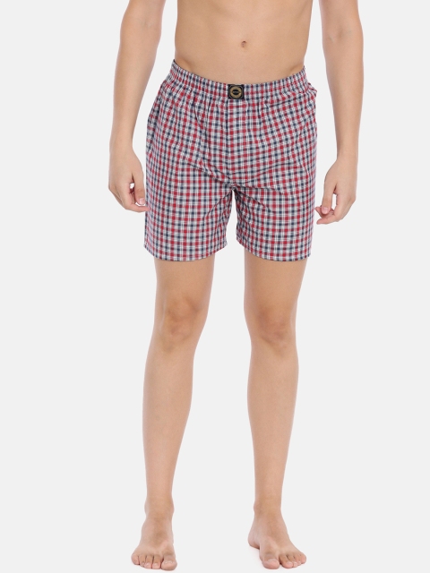

Joven Men Red & Blue Checked Boxers JBC-JB88