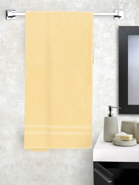 

Story@home Unisex Yellow Solid 600 GSM Bath Towel