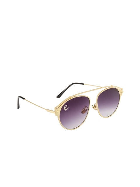

Clark N Palmer Unisex Lens Square Browline Sunglasses CNP-6840-C3, Purple