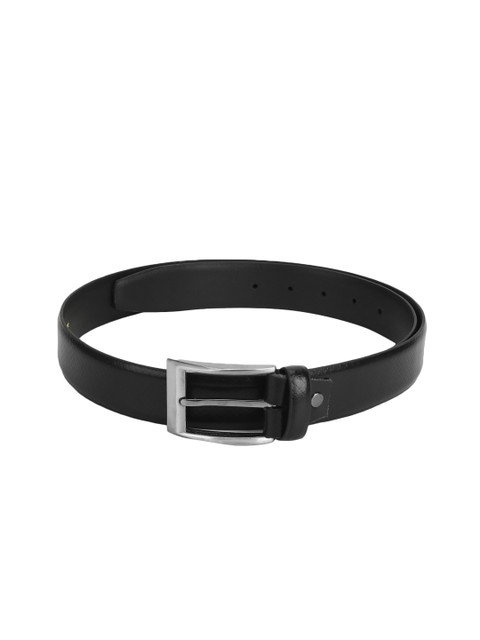 

Red Tape Men Black Textured Leather Belt