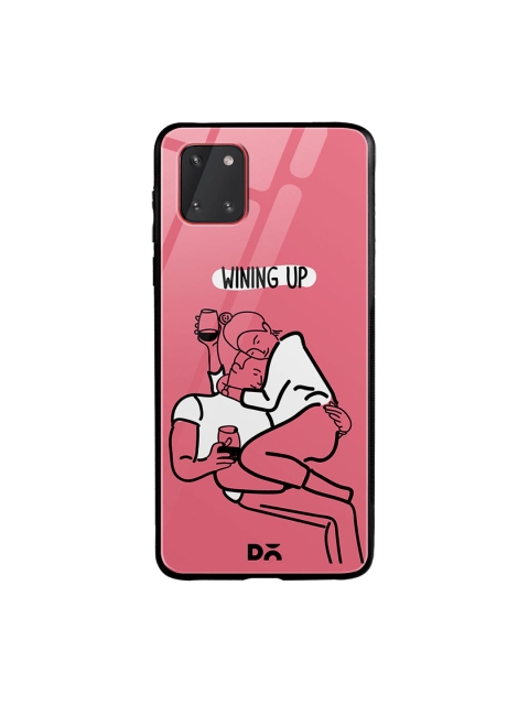 

DailyObjects Pink & White Wining Up Samsung Galaxy Note 10 Lite Glass Case Cover