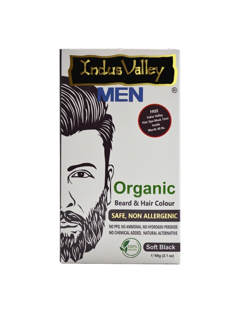 

Indus valley Black Organic Beard & Hair Color Soft 20 g