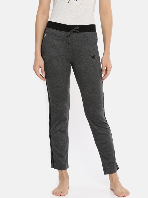 

Red Rose Women Charcoal Grey Solid Lounge Pants T062