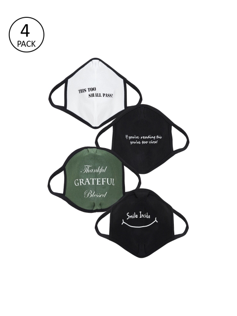 

Color Cocktail Pack Of 4 Reusable 2 Ply Protective Outdoor Masks, Multi