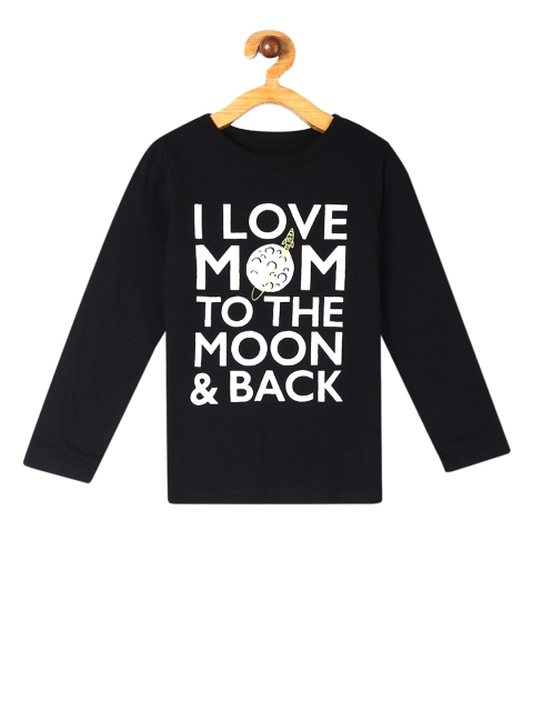 

The Childrens Place Infant Boys Black & White Printed Round Neck T-shirt