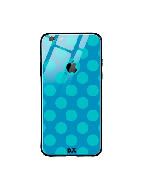 

DailyObjects Blue Polka iPhone 6 Glass Case Cover