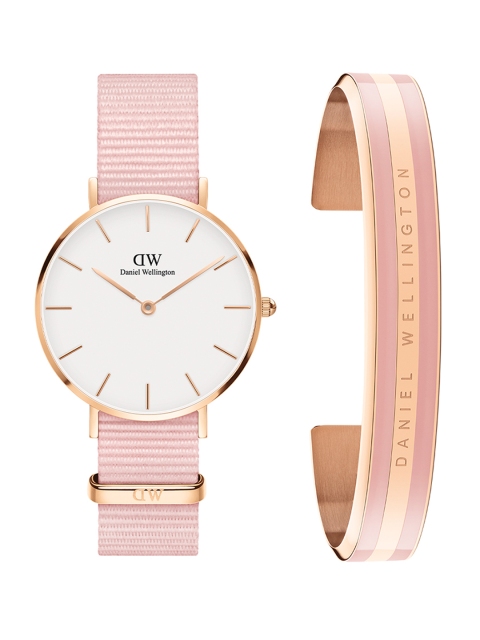 

Daniel Wellington Women Classic Bracelet & Watch Gift Set DW00500868, White