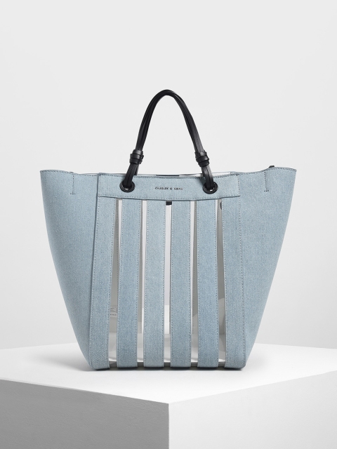 

CHARLES & KEITH Blue Solid Shoulder Bag