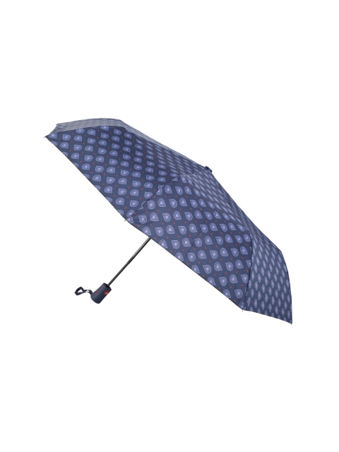 

FabSeasons Unisex Blue Printed 3 Fold Semi-Automatic Umbrella