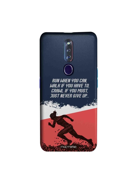 

macmerise Blue & White Running Motivation Illustration Sublime Oppo F11 Pro Case