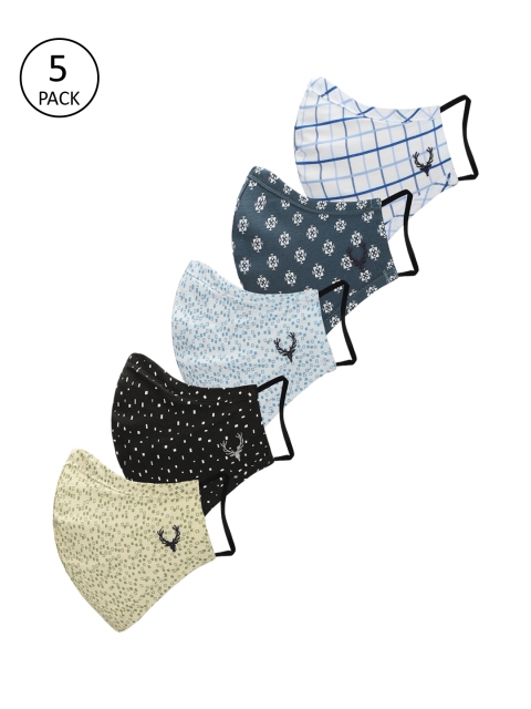

Allen Solly Junior Kids 5 Pcs Printed 3-Ply Anti-Bacterial Reusable Outdoor Masks, Beige