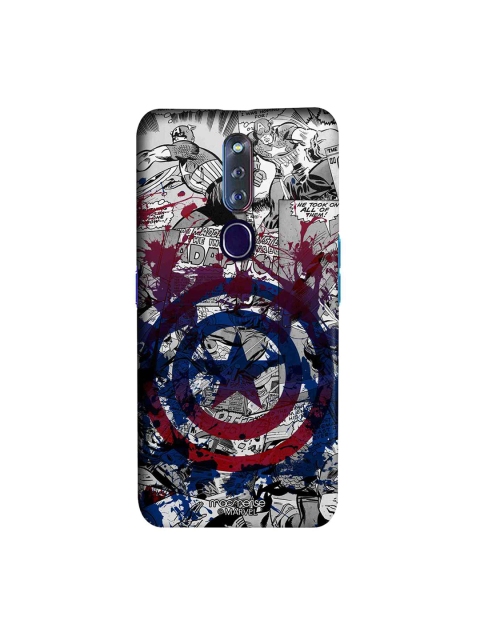 

macmerise Grey & Blue Splash Out Shield Print Oppo F11 Pro Case
