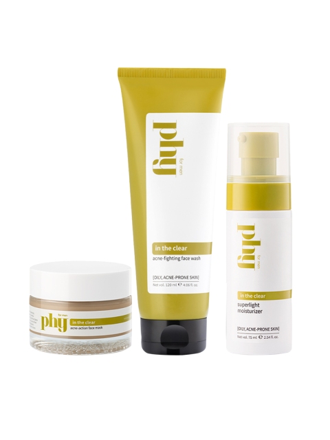 

Phy Men Skin Clarifying Trio, White