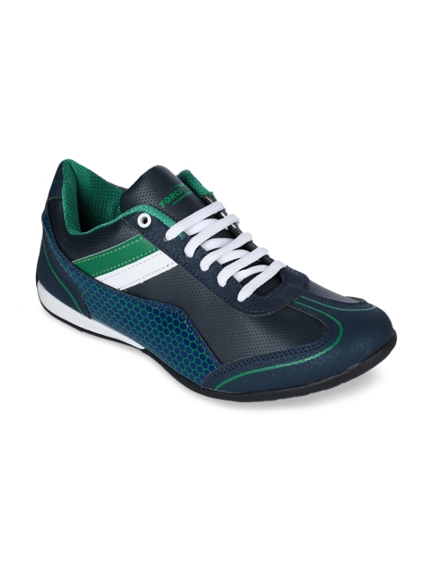 

Liberty Men Navy Blue & Green Running Shoes