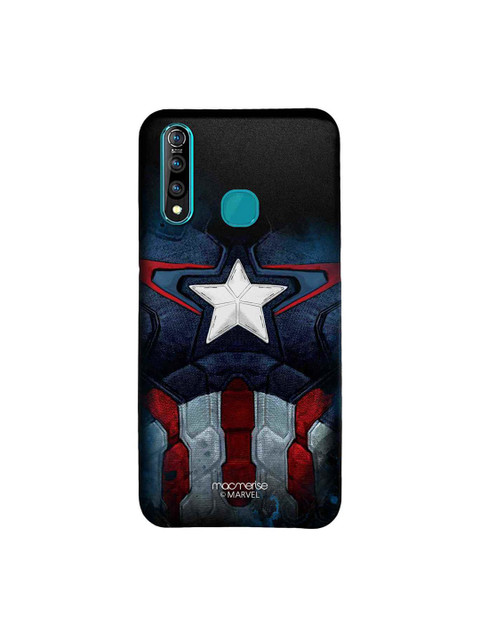 

macmerise Blue & White Marvel Comics Cap Am Suit Sublime Vivo Z1 Pro Back Cover