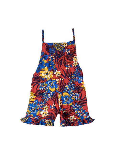 

Kid Studio Girls Multicoloured Floral Printed Playsuit, Multi