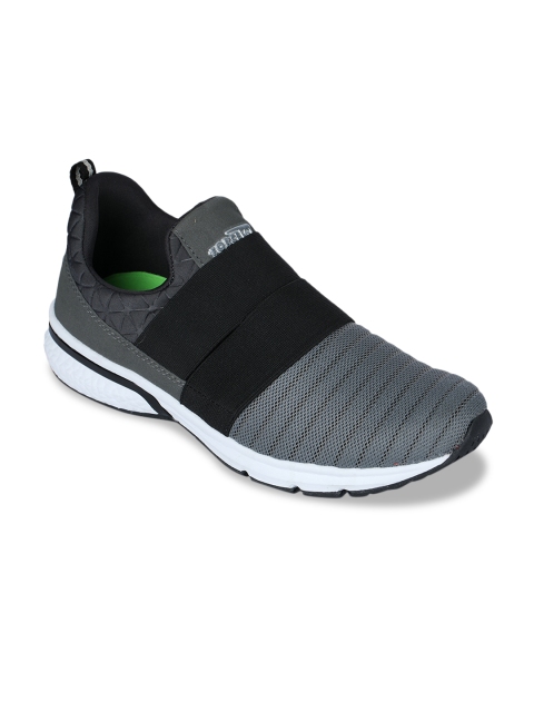 

Liberty Men Grey & Black PU and Canvas Walking Shoes
