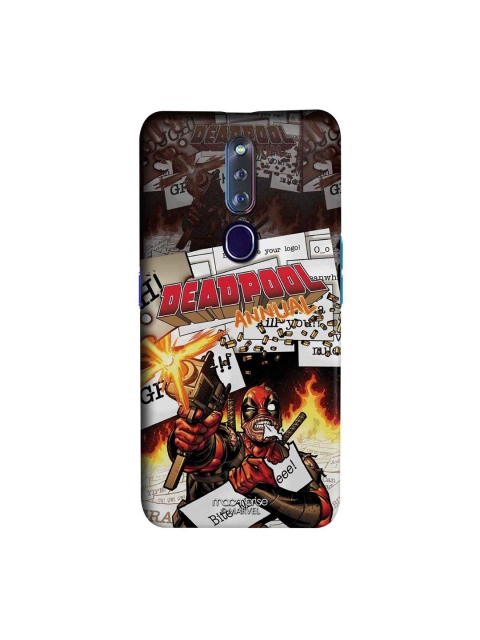 

macmerise Brown & White Comic Deadpool Print Oppo F11 Pro Case