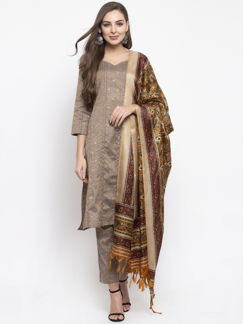

Jompers Women Multicolored Floral Printed Dupatta, Mustard
