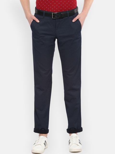 

Louis Philippe Sport Men Navy Blue Slim Fit Solid Regular Trousers