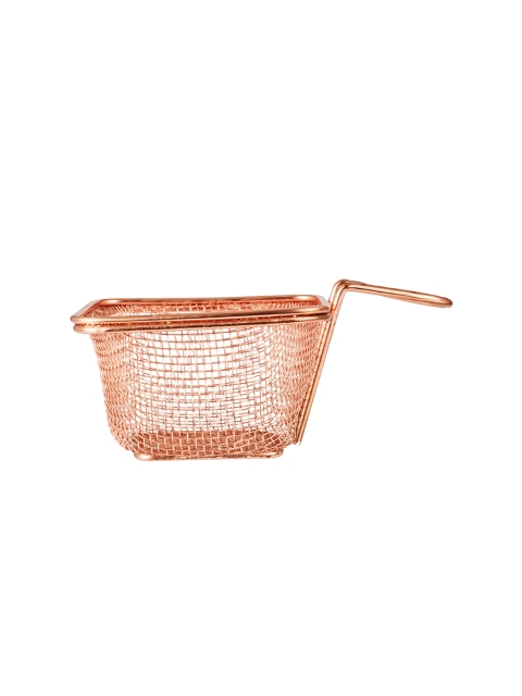 

SONG BIRD Copper-Toned Rectangular Small Mesh Basket