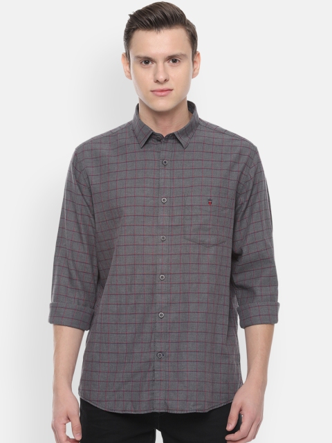 

Louis Philippe Sport Men Grey Slim Fit Checked Casual Shirt