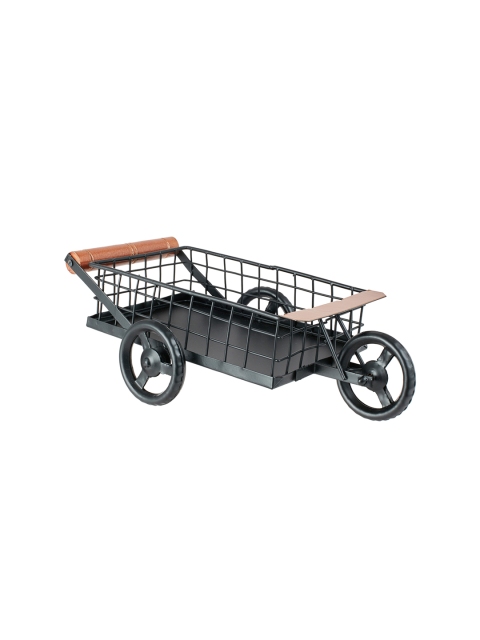 

SONG BIRD Black & Brown Solid Snack Wagon
